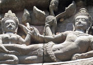Vishnu with Leaksmey